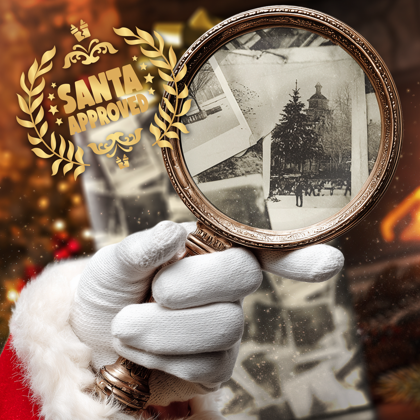 Vintage Polaroid Christmas Wrapping Paper