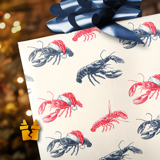 Lobster Christmas Wrapping Paper