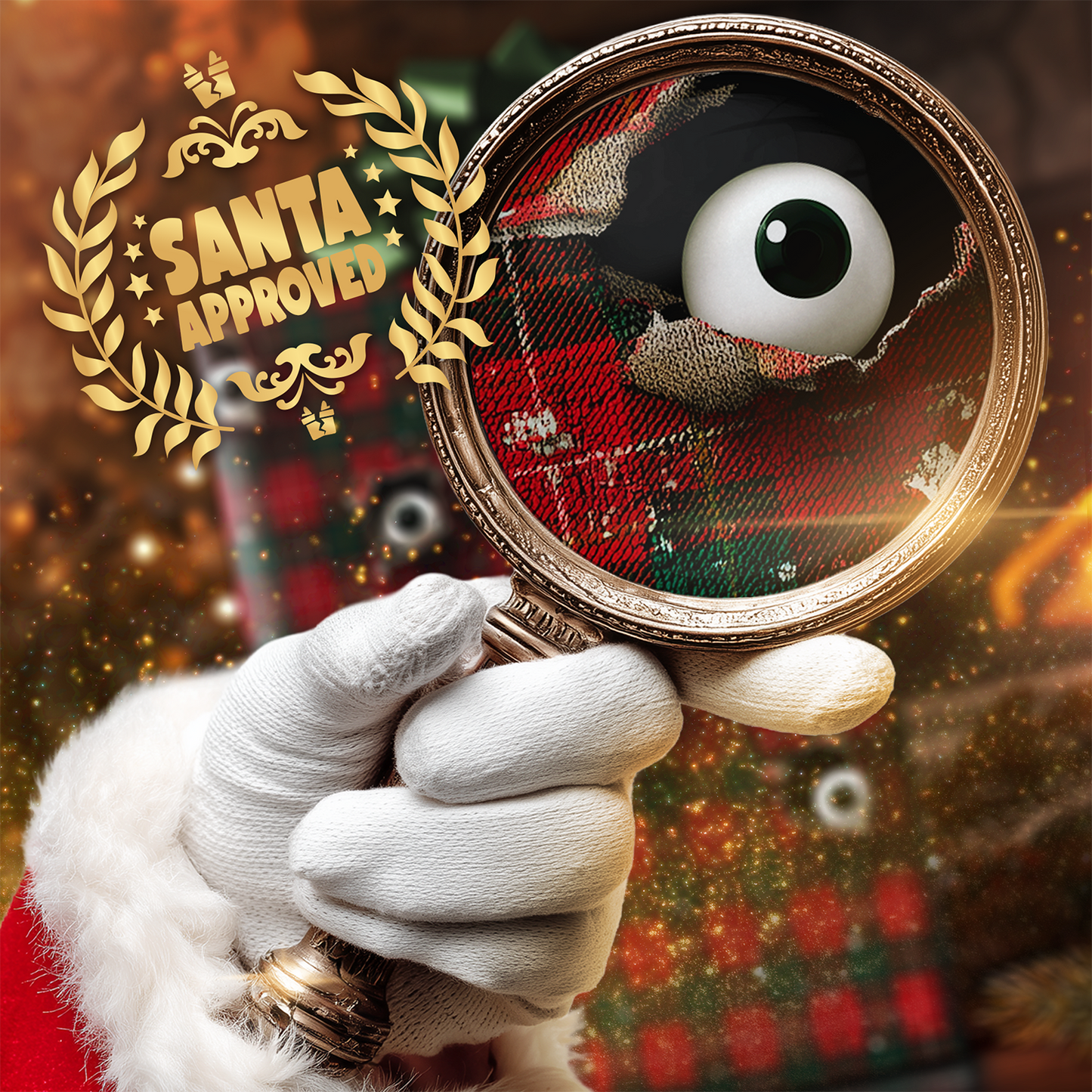 Creepy Eyes Christmas Wrapping Paper