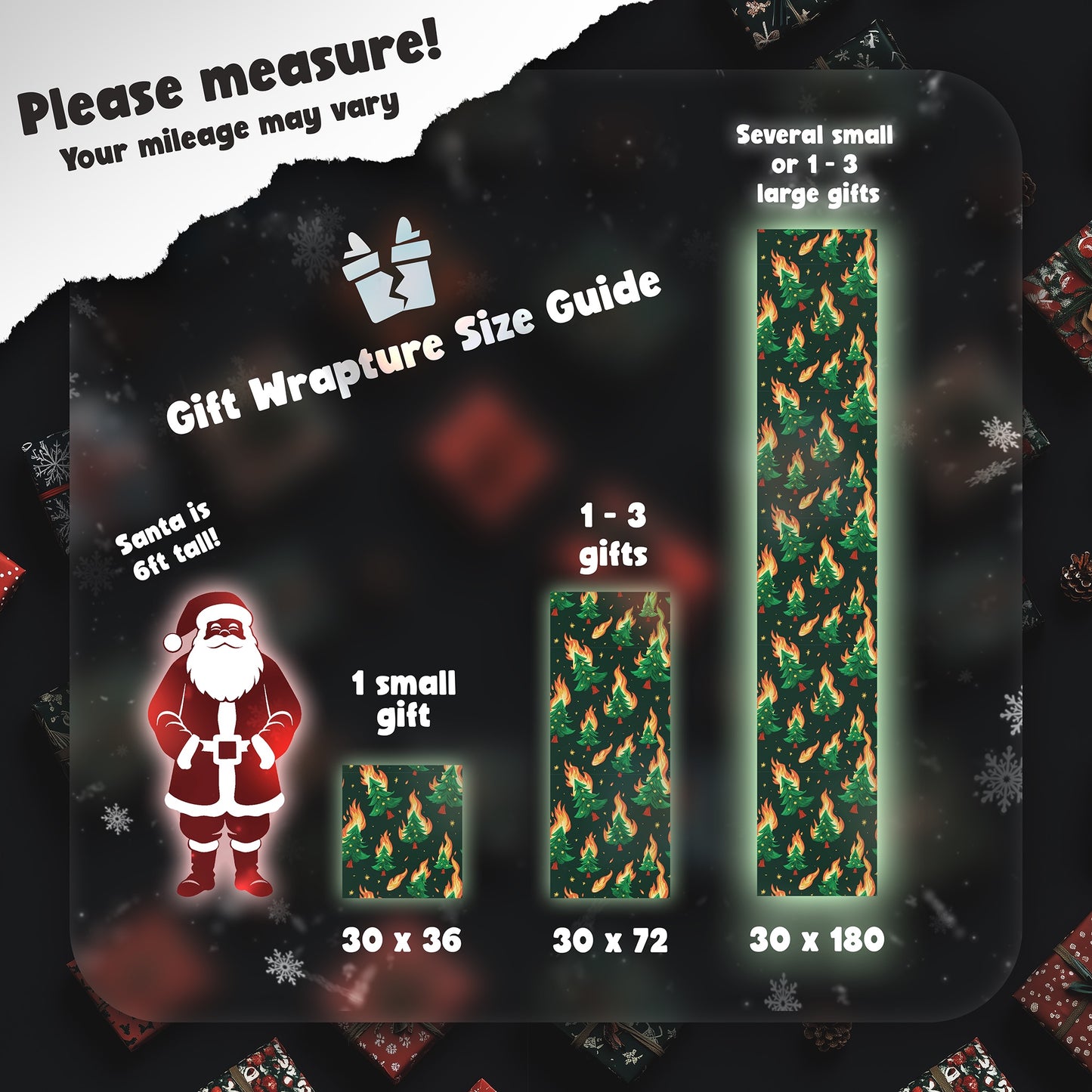 Ski Mask Cherub Wrapping Paper