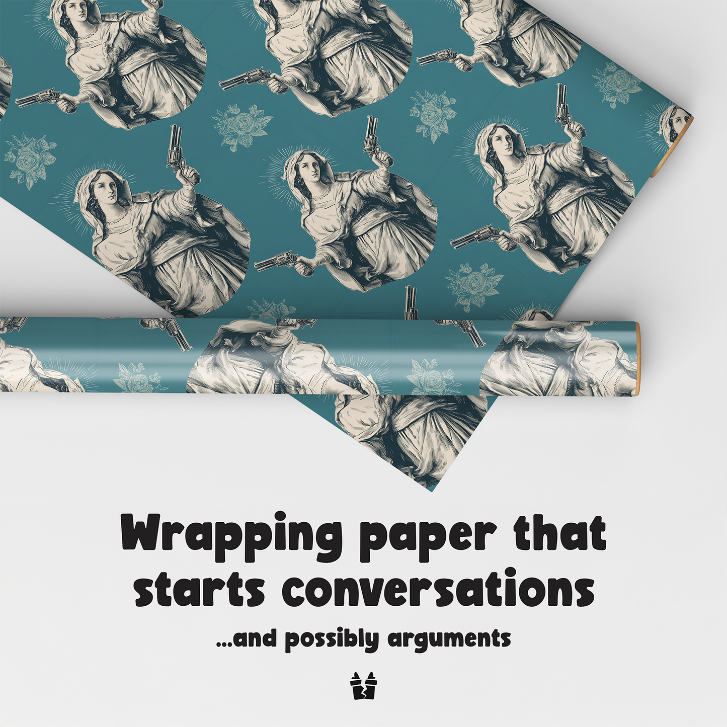 Pistol Mary Christmas Wrapping Paper
