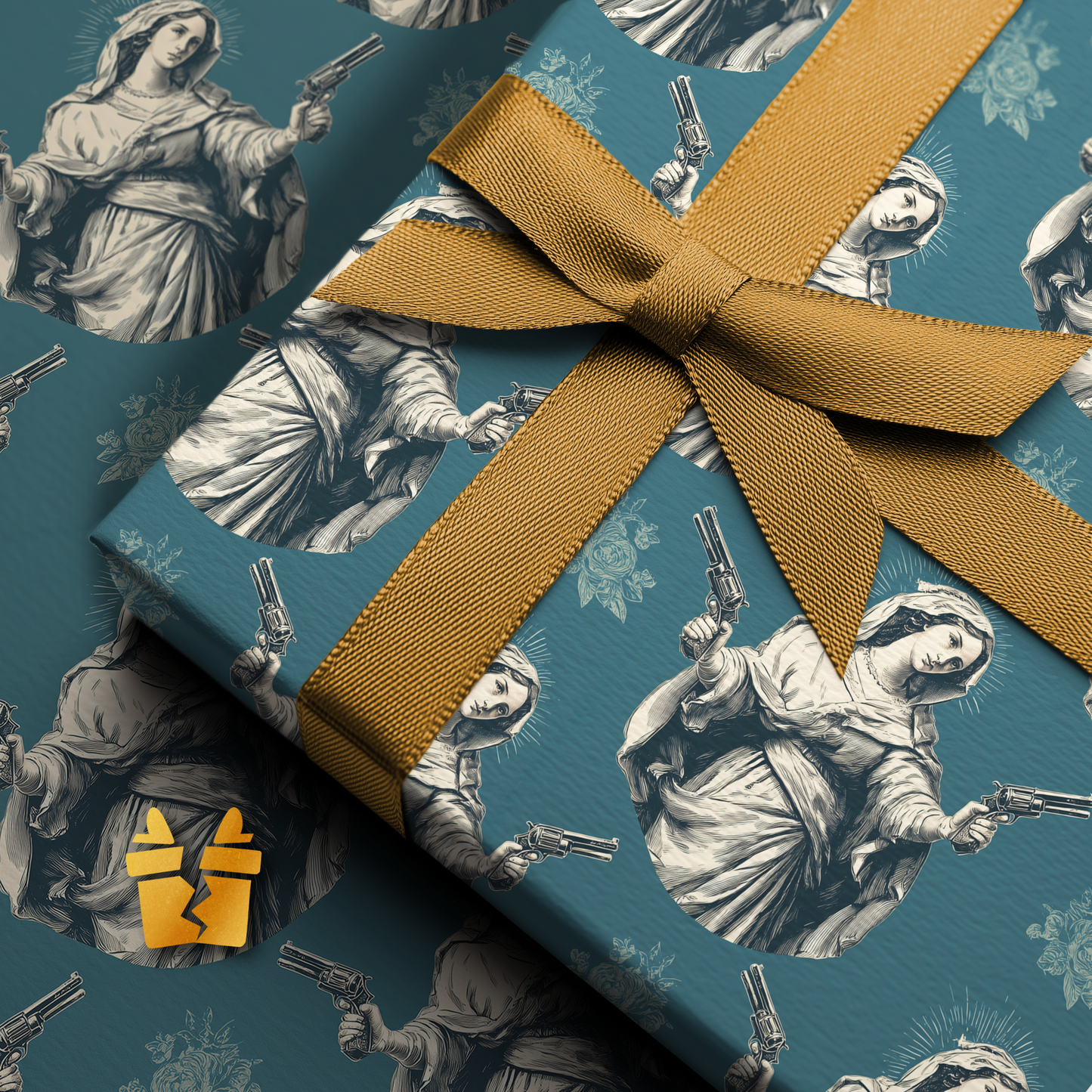 Pistol Mary Christmas Wrapping Paper