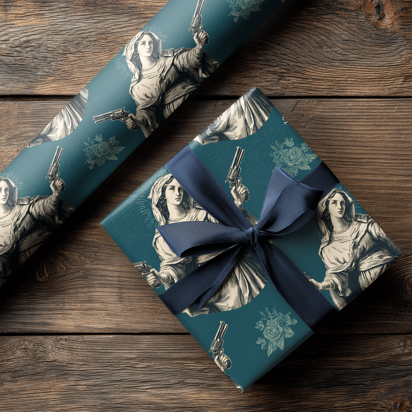 Pistol Mary Christmas Wrapping Paper
